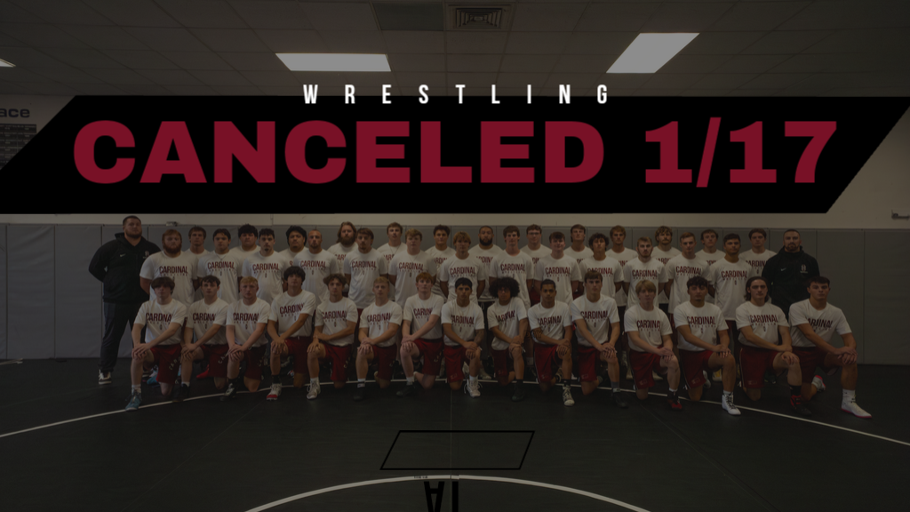 Wrestling match cancelled graphic
