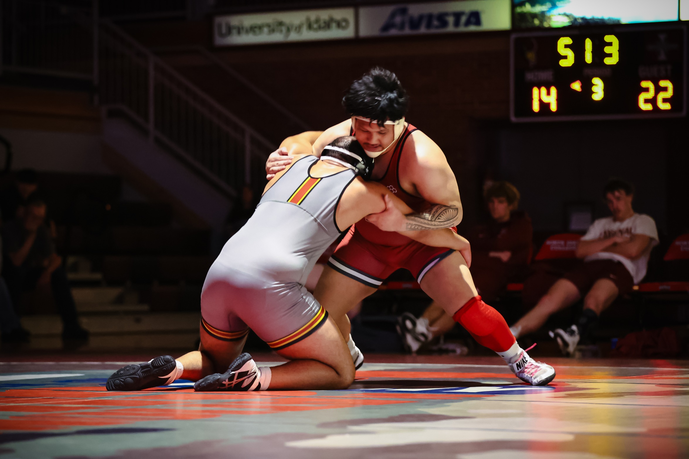 Takafua in the red vs. gray duals earlier this fall.